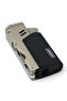 Windproof Torch Lighter Butane Gas Lighter Blue Flame Refillable Lighter with Puncher - Silver - 4