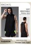 Men's T-Shirt, Workout Hooded Tank Tops, Sports Training Sleeveless Shirts For Men, Gym Hoodies Body - 3