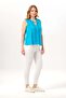 Sleeveless Ceylan Şile Bezi Summer Lace Short Blouse Turquoise Trkz - 5