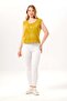 Sleeveless Cunda Crew Neck Summer Embroidered Muslin Blouse Oil Green Ygysl - 4