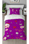 Heart Love Affection Patterned Specially Designed with Digital Print Pieces Bed Sheet Sız Single Stylish Duvet Cover Set