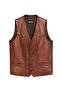 Taba Classic Men's Genuine Leather Vest - 5