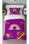 Cloud Rainbow Star Patterned Digital Printed Special Design Single Duvet Cover Set Without Sheets