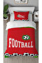 Football Match Ball Goal Patterned Digital Printed Special Design Stylish Single Duvet Cover Set Without Sheets