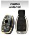 Mercedes A-B-C-E-G-M-R-S Class Sprinter Vito 2001-2016 Oto Key Cover Black Gold - 2