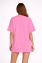 Unisex Oversize Pink Miami Text Printed T-Shirt 100% Cotton Casual Daily Streetwear Trend T-Shirt - 3