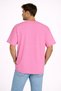 Unisex Oversize Pink Miami Florida Text Printed T-Shirt 100% Cotton Casual Style Daily Trend T-Shirt - 5