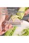 Multi-Purpose 3-in-1 Vegetable and Fruit Peeler with Stainless Steel Blade, Julienne Cutter, Serrated Peeler, Protective Cover, Ergonomic Manual Kitchen Gadget - 7
