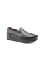 42664 Genuine Leather Black Women's Daily Mother Shoes - 2