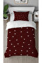 Heart Love Affection Patterned Specially Designed with Digital Print Pieces Bed Sheet Sız Single Stylish Duvet Cover Set