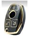 Mercedes A-B-C-E-G-M-R-S Class Sprinter Vito 2001-2016 Oto Key Cover Black Gold - 3