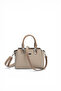 Dark Beige - Latte Plain Women's Handbag Sp1281 - 5