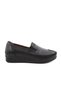 42664 Genuine Leather Black Women's Daily Mother Shoes