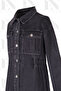 26353 Denim Jeans Tunic Trousers Set – Modern Hijab Set with Buttoned Pocket Detail - 4