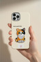 iPhone 15 Pro Compatible Silicone Phone Case with Kawaii Embroidery and Cute Cat Figure - 4