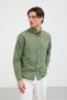 Men's Regular Fit 100% Cotton Shirt Collar Fresh Linen Long Sleeve Shirt - 5