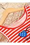 Girls Striped Sleeveless Mesh Dress - 3