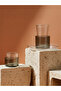 18-Pieces Layered Tea & Coffee Glass Set – Dual-Tone Sleeve Design with Clear Saucer
