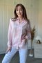 Textured V-Neck Pink Shirt - 2