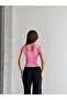Shoulder and Collar Lace Blouse Pink - 5