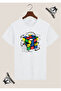 Intelligence Cube Special Design Printed White T-Shirt