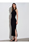 91652 Corduroy Midi Dress-Black - 3