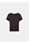 32758 V-Neck Short Sleeve T-Shirt-Dark Brown - 6