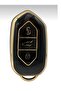 Togg T10X T10F Compatible 3 Button Nano Key Case Black Gold - 2