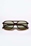 Cleo Brown Green Men's Sunglasses - 4