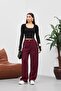 Square Neck Finger-Looped Blouse Black - 3