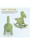 Silicone Baby Teether, BPA-Free Gum Soother, Easy Grip, 6–12 Months Green - 3