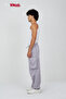 Unisex Oversize Parşüt Cargo Pants Pleated Sweatpants with Elastic Waist and Cuffs - 3