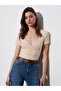32758 V-Neck Short Sleeve T-Shirt-Stone