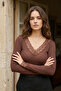 Women's Transparent V-Neck Lace Long Sleeve Bodysuit - 3
