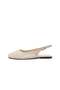Tessa Beige Color Braided Women's Ballerinas - 8