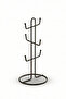 Luxury Thermoplastic Coated Metal Mug Hanger Black 6-Piece Mug Cup Stand Coffee Corner Organizer - 3