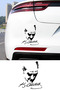 Ataturk Signed Silhouette Sticker - Car Sticker - Mustafa Kemal Atatürk Auto Sticker 13X15Cm - 3