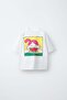 Girl's Cotton White Character Printed T-Shirt Shorts Set - 2