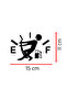 Fuel Tank Empty Humor Sticker - Low Fuel Funny Car Sticker - Auto Motor Sticker 15X11Cm - 2