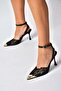 Y752082806 Black Lace Thin Heeled Women's Shoes - 5