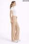 Women's Wrinkled Fabric High Waist Loose Ribbed Summer Palazzo Trousers Wide Leg Comfortable Casual - 3