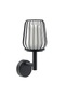 Gordion Aluminum Outdoor Garden Wall Sconce - Ip54 Waterproof Black Modern Luminaire - 2
