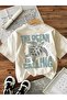 Unisex the Ocean Is Calling Printed Oversize Crew Neck T-Shirt - 3