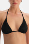 Siyah Üçgen Küçük Bikini Üst - 5