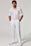 Gabardine Men's White Trousers