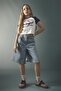 100% Cotton Jean Shorts for Girls G6353A826Sm - 5