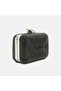 Women's Black Stone Chain Shoulder Strap Evening Dress Handbag - 5