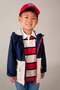 Boy's 2-9 Years Old Waterproof Raincoat Navy Blue