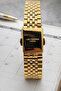 Women's Wristwatch Gold Color Case Strap Green Dial Suitable for Daily Use 3 Atm - 3