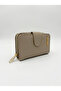 Women's Stylish Bag with Faux Leather Zipper and Snap Compartments Wallet S-2003 - 5